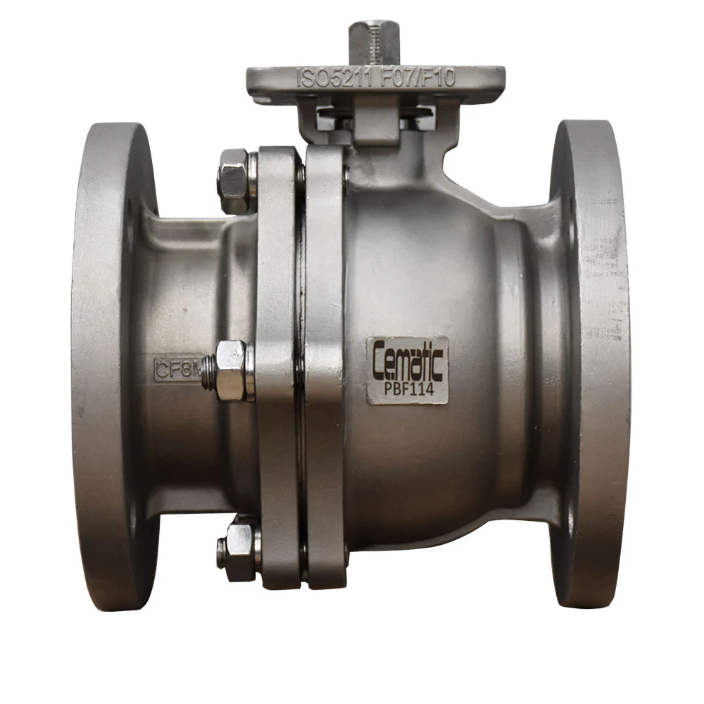 Válvula de Bola Brida ANSI 150 Acero Inoxidable 316 Montura ISO5211 - Image 3