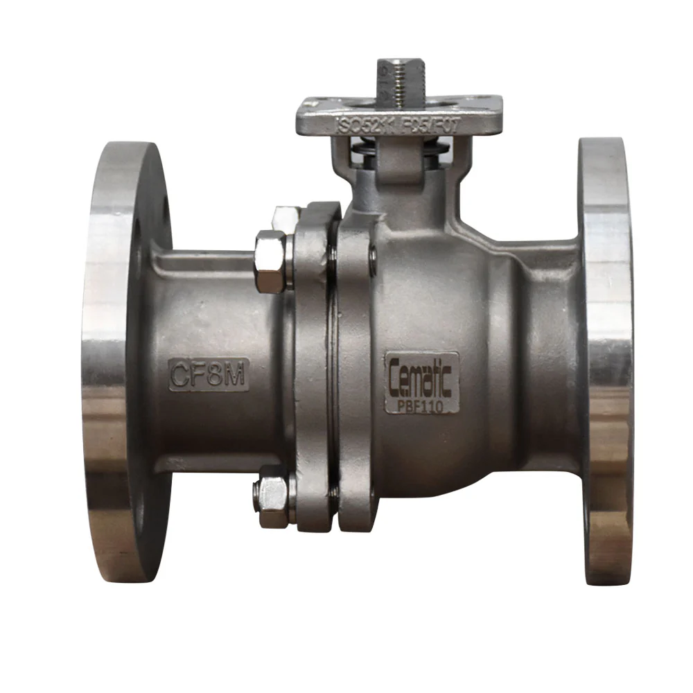 Válvula de Bola Brida ANSI 150 Acero Inoxidable 316 Montura ISO5211 - Image 5