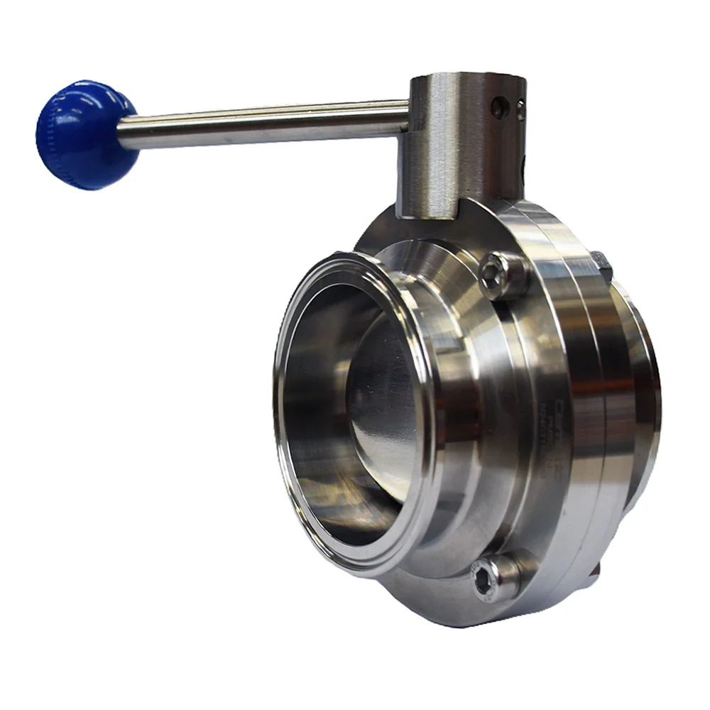 Válvula Higiénica de Mariposa Clamp en Acero Inoxidable 316L Asiento EPDM - Image 4